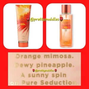 ❤️‍🔥 2pc Victoria's Secret Pure Seduction SOL Mist & Lotion Set ❤️‍🔥